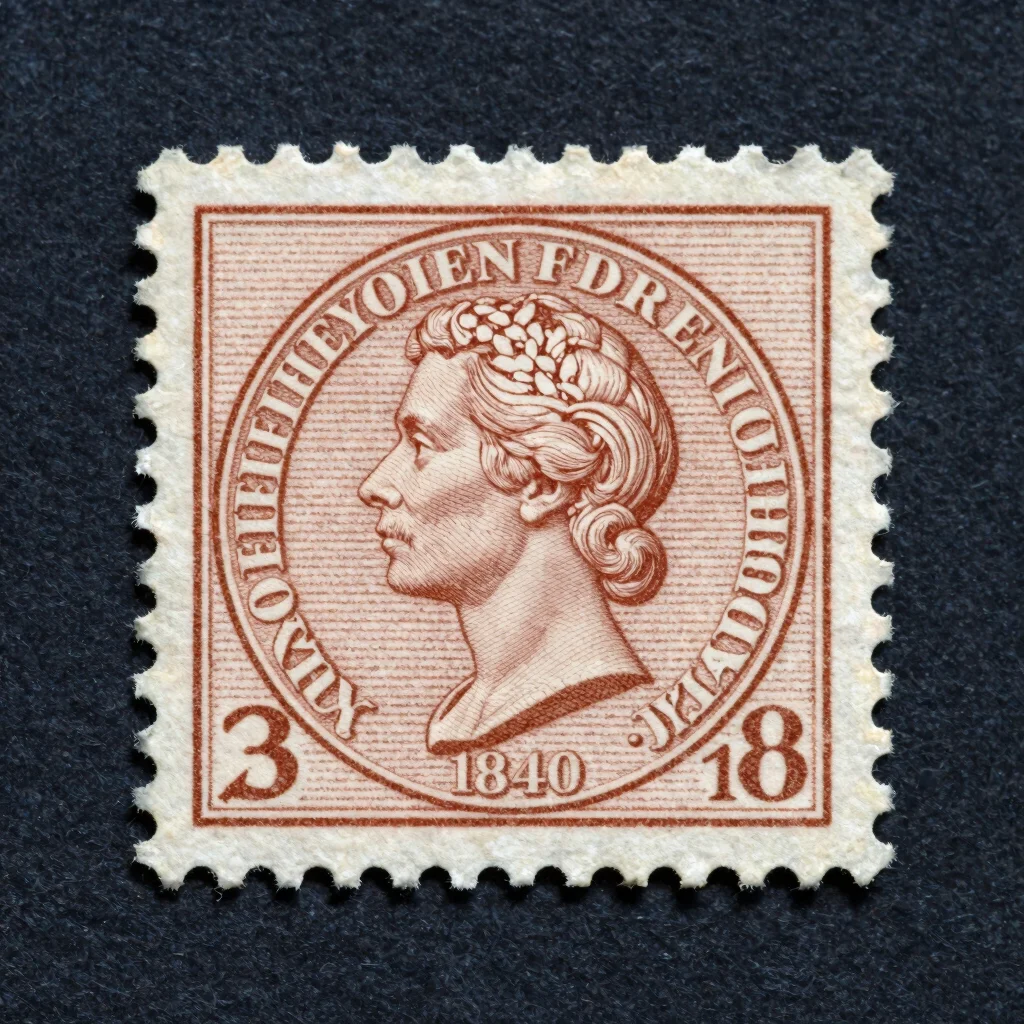 1840 Penny Black Classic Stamp